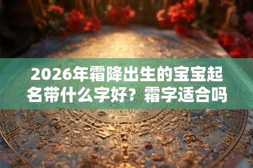 2026年霜降出生的宝宝起名带什么字好？霜字适合吗？