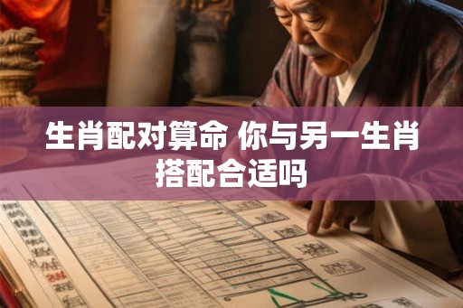 生肖配对算命 你与另一生肖搭配合适吗