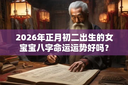 2026年正月初二出生的女宝宝八字命运运势好吗？