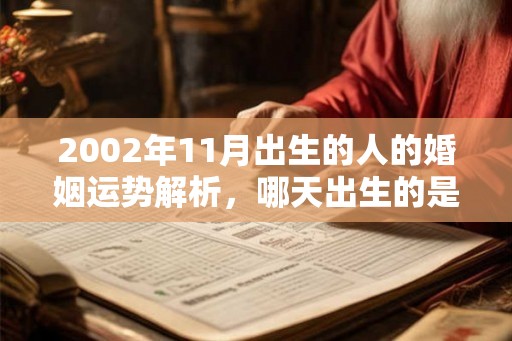 2002年11月出生的人的婚姻运势解析，哪天出生的是最好的？