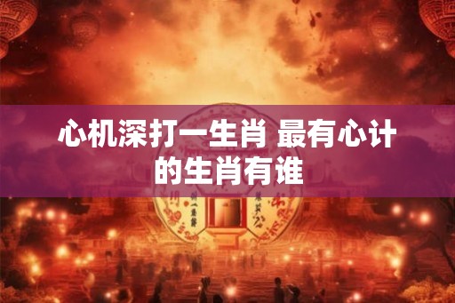 心机深打一生肖 最有心计的生肖有谁