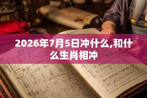 2026年7月5日冲什么,和什么生肖相冲 2026年7月5日冲什么,和什么生肖相冲