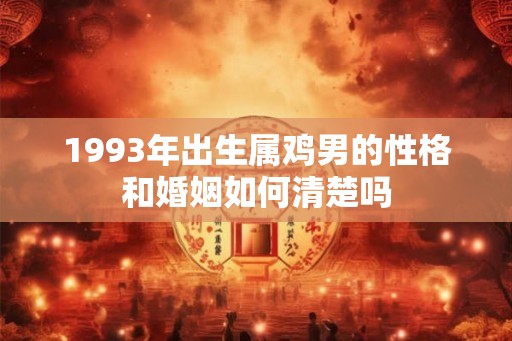 1993年出生属鸡男的性格和婚姻如何清楚吗