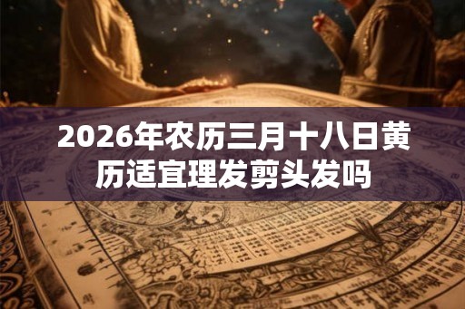 2026年农历三月十八日黄历适宜理发剪头发吗