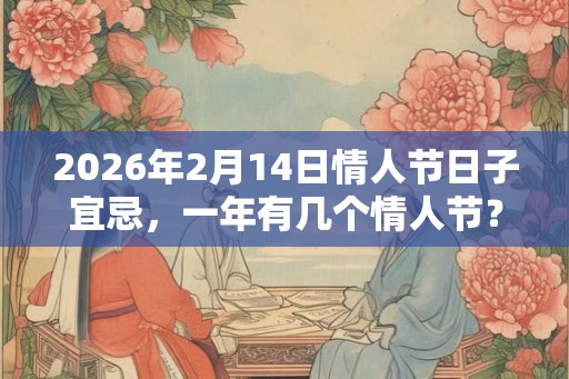 2026年2月14日情人节日子宜忌，一年有几个情人节？