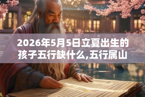 2026年5月5日立夏出生的孩子五行缺什么,五行属山头火 2026年5月5日立夏出生的孩子五行缺什么,五行属山头火
