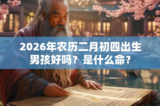 2026年农历二月初四出生男孩好吗？是什么命？
