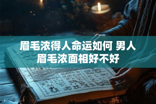 眉毛浓得人命运如何 男人眉毛浓面相好不好 眉毛浓得人命运如何 男人眉毛浓面相好不好