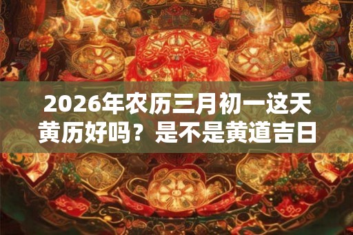 2026年农历三月初一这天黄历好吗？是不是黄道吉日？