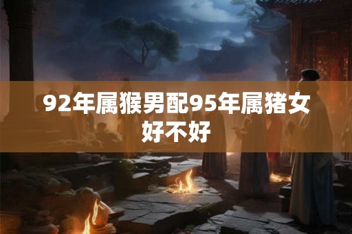 92年属猴男配95年属猪女好不好