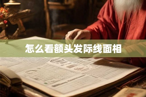 怎么看额头发际线面相 怎么看额头发际线面相