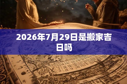 2026年7月29日是搬家吉日吗
