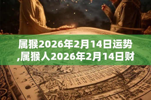 属猴2026年2月14日运势,属猴人2026年2月14日财运,生肖猴2026年2月14日运势