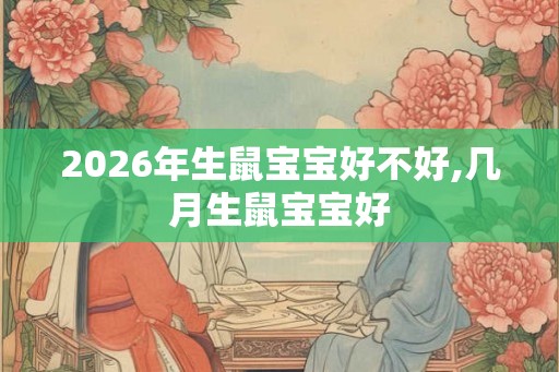 2026年生鼠宝宝好不好,几月生鼠宝宝好