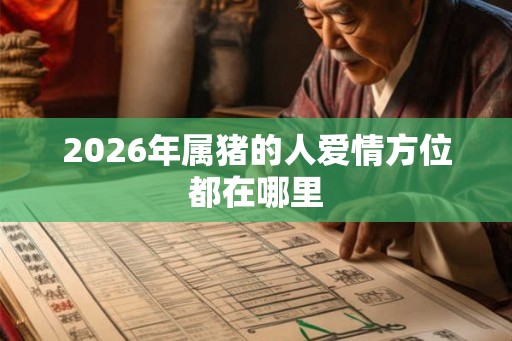 2026年属猪的人爱情方位都在哪里 2026年属猪的人爱情方位都在哪里