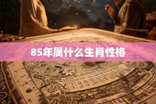 85年属什么生肖性格