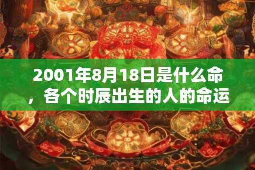 2001年8月18日是什么命，各个时辰出生的人的命运