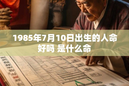 1985年7月10日出生的人命好吗 是什么命