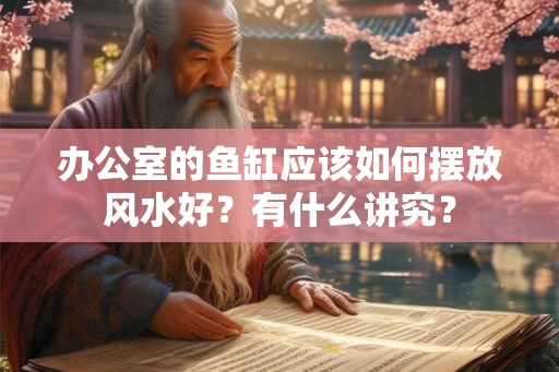 办公室的鱼缸应该如何摆放风水好?有什么讲究? 办公室的鱼缸应该如何摆放风水好?有什么讲究?