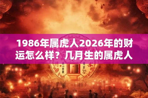 1986年属虎人2026年的财运怎么样?几月生的属虎人财运好? 1986年属虎人2026年的财运怎么样?几月生的属虎人财运好?