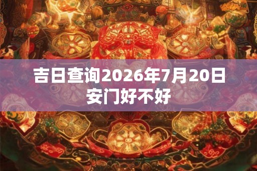 吉日查询2026年7月20日安门好不好