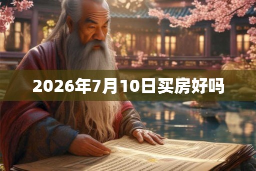 2026年7月10日买房好吗