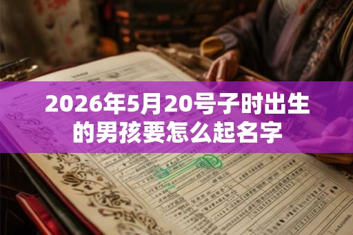2026年5月20号子时出生的男孩要怎么起名字