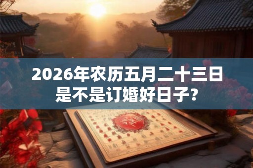 2026年农历五月二十三日是不是订婚好日子？