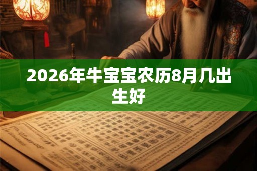 2026年牛宝宝农历8月几出生好