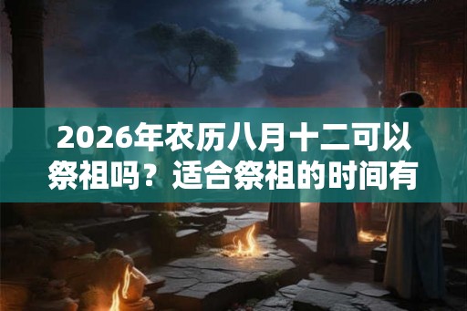 2026年农历八月十二可以祭祖吗？适合祭祖的时间有哪几天？