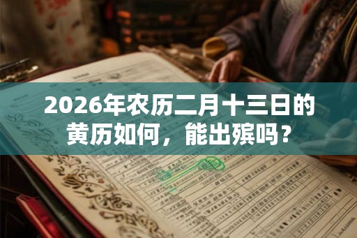 2026年农历二月十三日的黄历如何,能出殡吗? 2026年农历二月十三日的黄历如何,能出殡吗?