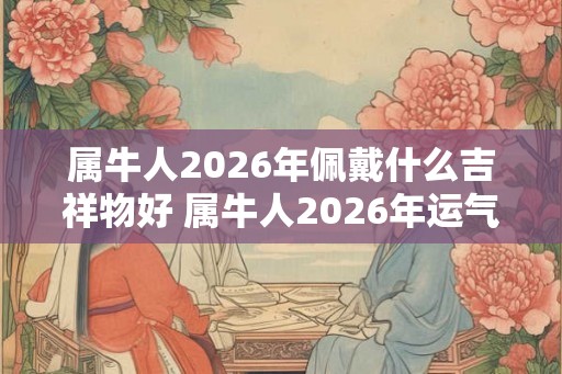 属牛人2026年佩戴什么吉祥物好 属牛人2026年运气如何