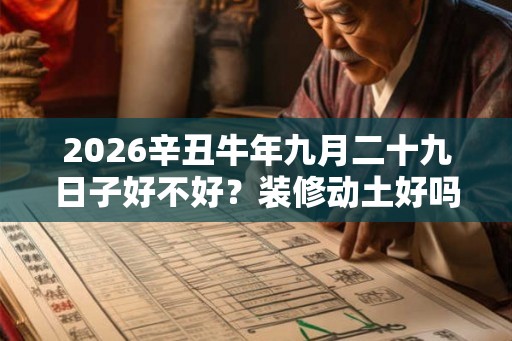 2026辛丑牛年九月二十九日子好不好?装修动土好吗? 2026辛丑牛年九月二十九日子好不好?装修动土好吗?