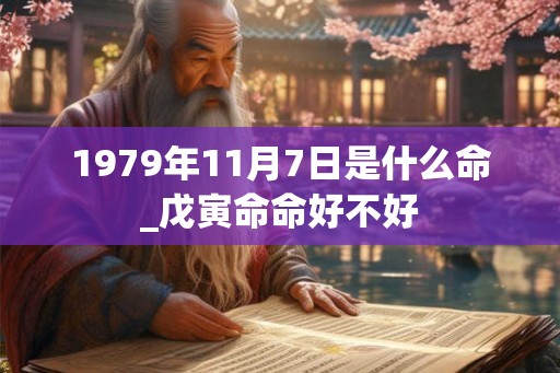 1979年11月7日是什么命_戊寅命命好不好