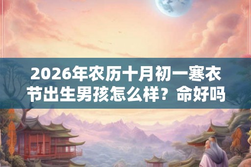 2026年农历十月初一寒衣节出生男孩怎么样？命好吗？