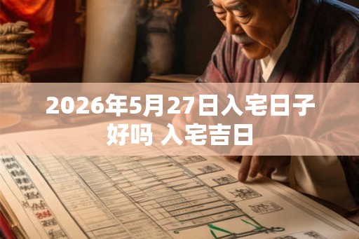 2026年5月27日入宅日子好吗 入宅吉日