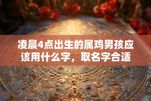 凌晨4点出生的属鸡男孩应该用什么字，取名字合适