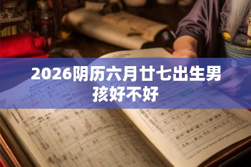2026阴历六月廿七出生男孩好不好