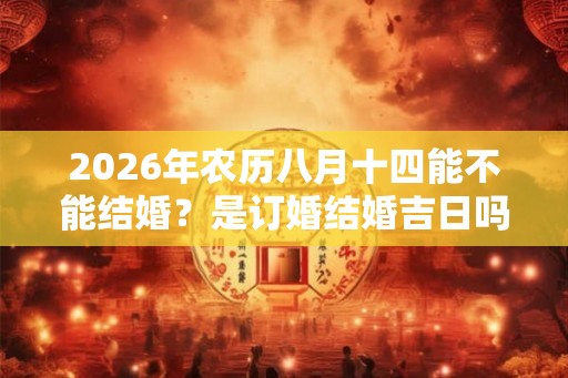 2026年农历八月十四能不能结婚？是订婚结婚吉日吗