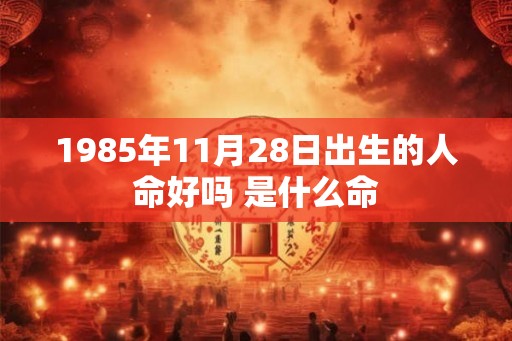 1985年11月28日出生的人命好吗 是什么命