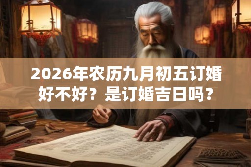 2026年农历九月初五订婚好不好？是订婚吉日吗？