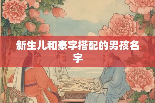 新生儿和豪字搭配的男孩名字