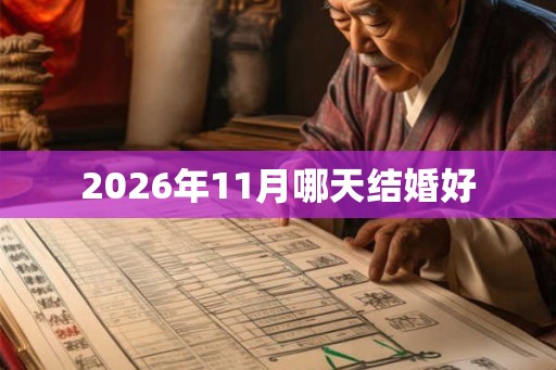 2026年11月哪天结婚好
