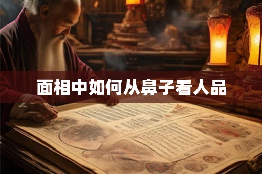 面相中如何从鼻子看人品