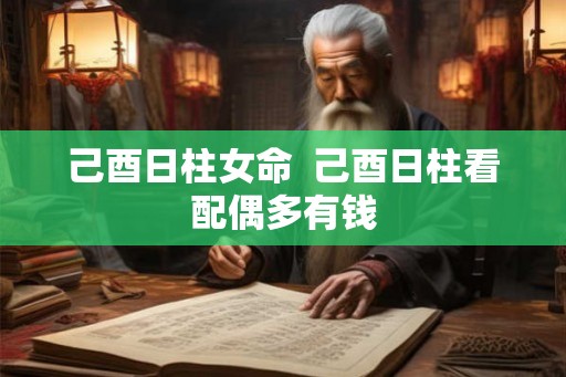 己酉日柱女命  己酉日柱看配偶多有钱