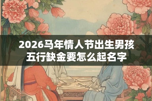 2026马年情人节出生男孩五行缺金要怎么起名字