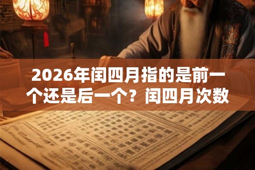 2026年闰四月指的是前一个还是后一个？闰四月次数多吗？