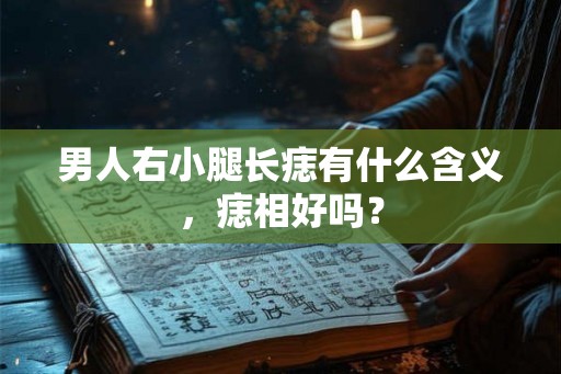男人右小腿长痣有什么含义，痣相好吗？