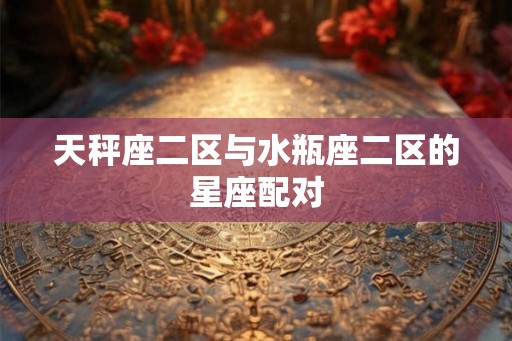 天秤座二区与水瓶座二区的星座配对