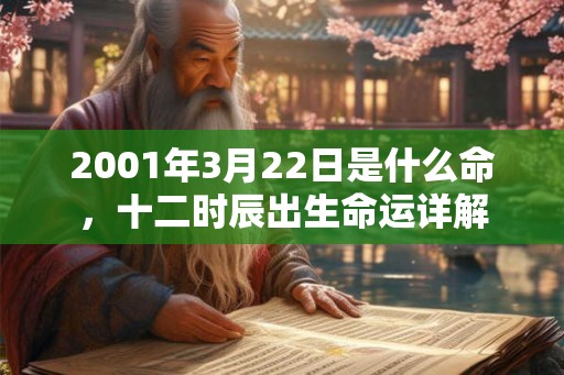 2001年3月22日是什么命，十二时辰出生命运详解